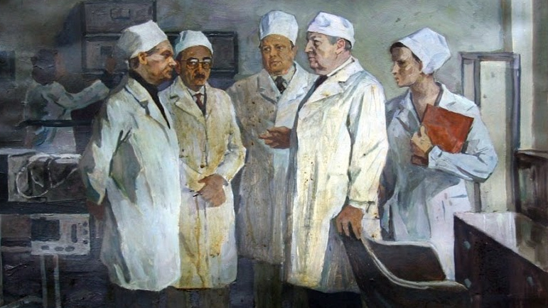 Мефодий Захаревич. Консилиум (фрагмент). 1950-е