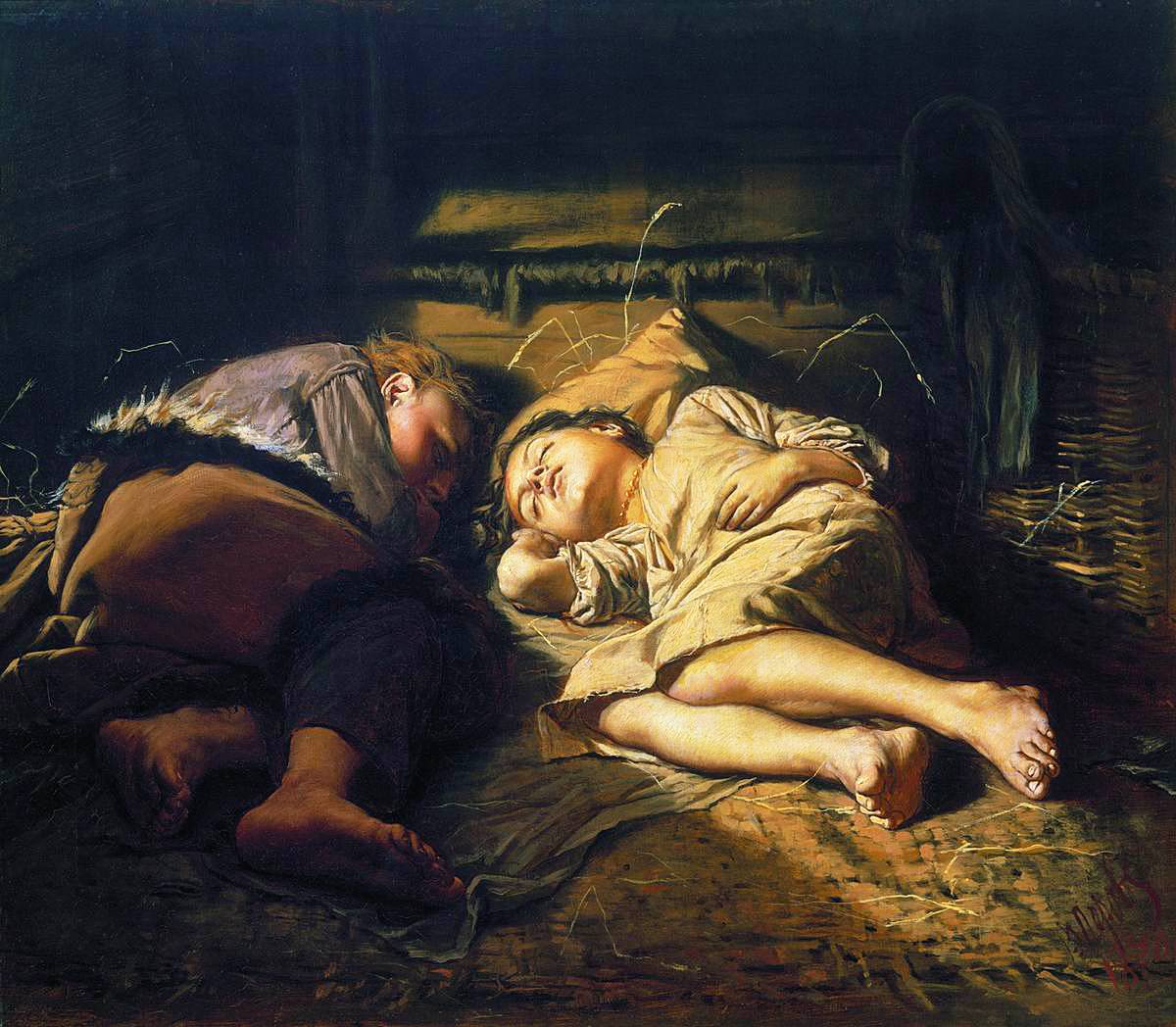 Василий Перов. Спящие дети. 1870