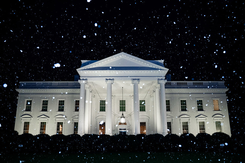 Snowfall at the White House