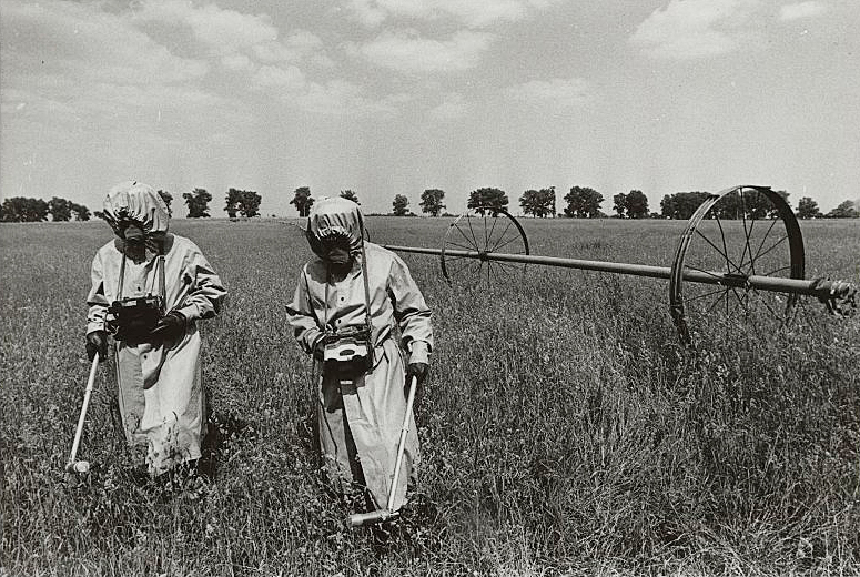 Чернобыль. Замер уровня радиации. 1986