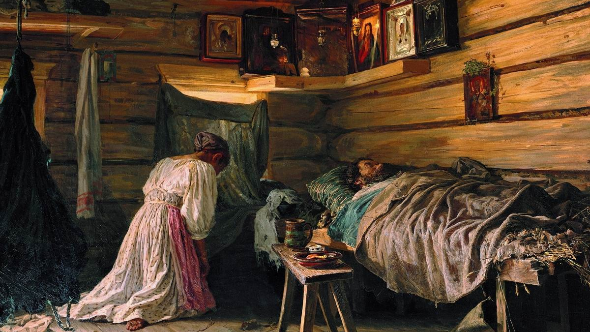 Василий Максимов. Больной муж. 1881