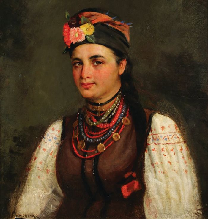 Николай Пимоненко. Портрет девушки-украинки (Портрет Марии Нестеренко). 1896