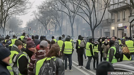 Протест против пенсионной реформы. Франция