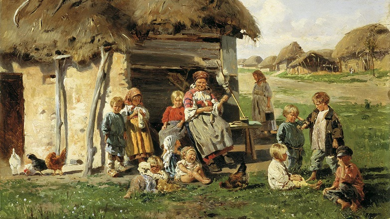 Маковский Владимир. Крестьянские дети. 1890