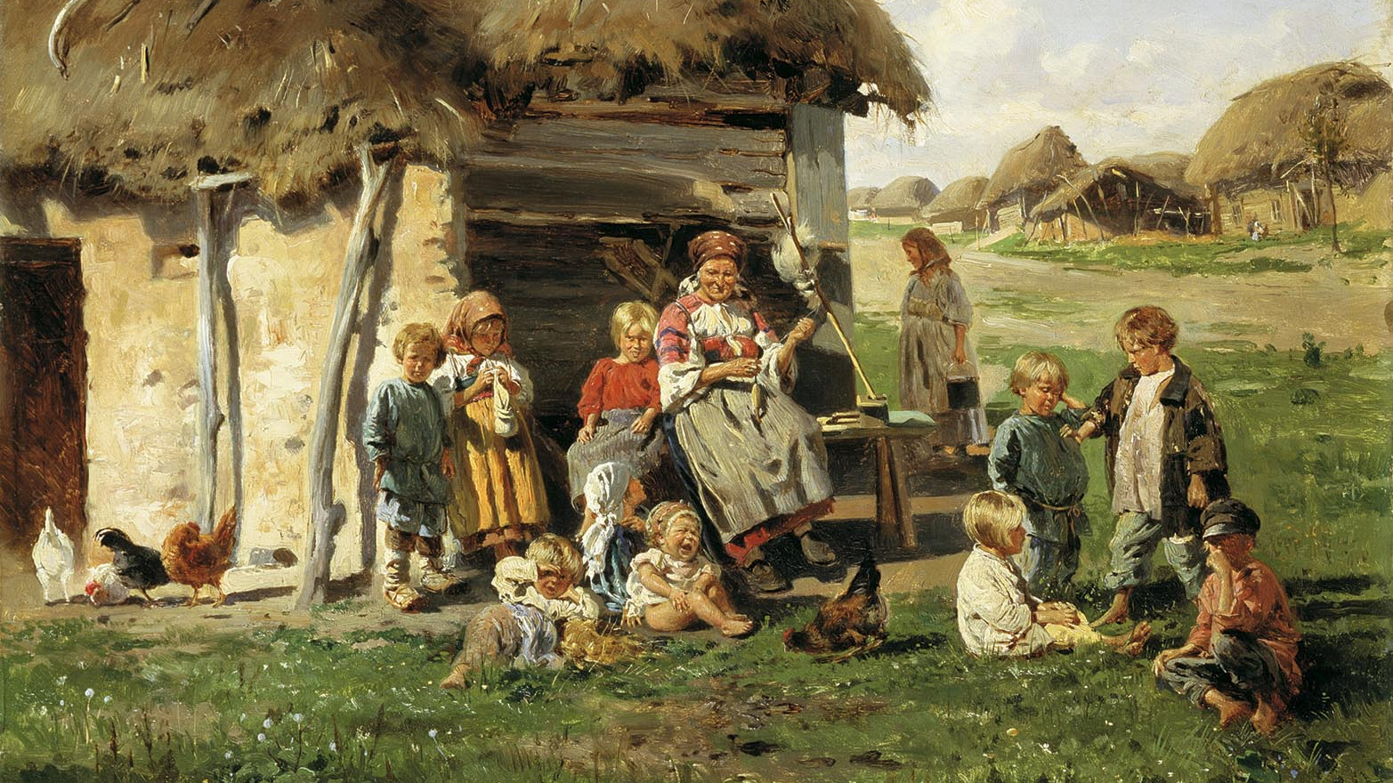 Маковский Владимир. Крестьянские дети. 1890.