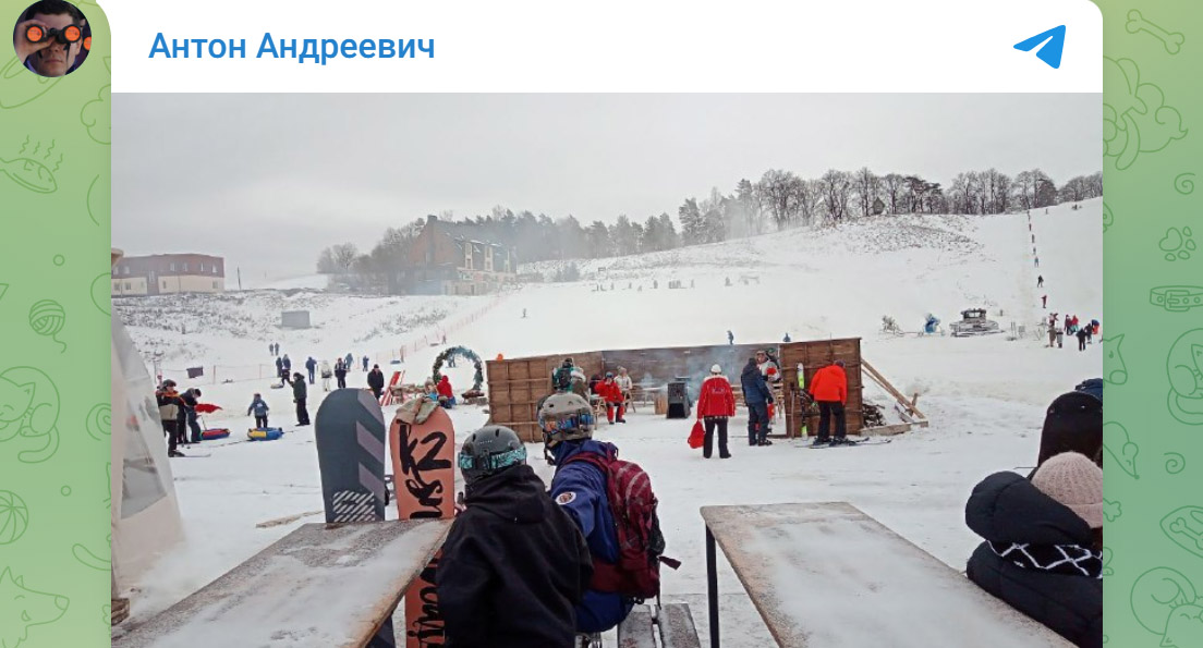 Горнолыжный туристическо-спортивный комплекс «Горка» в Озерском районе Калининградской области. 13•января 2024•года