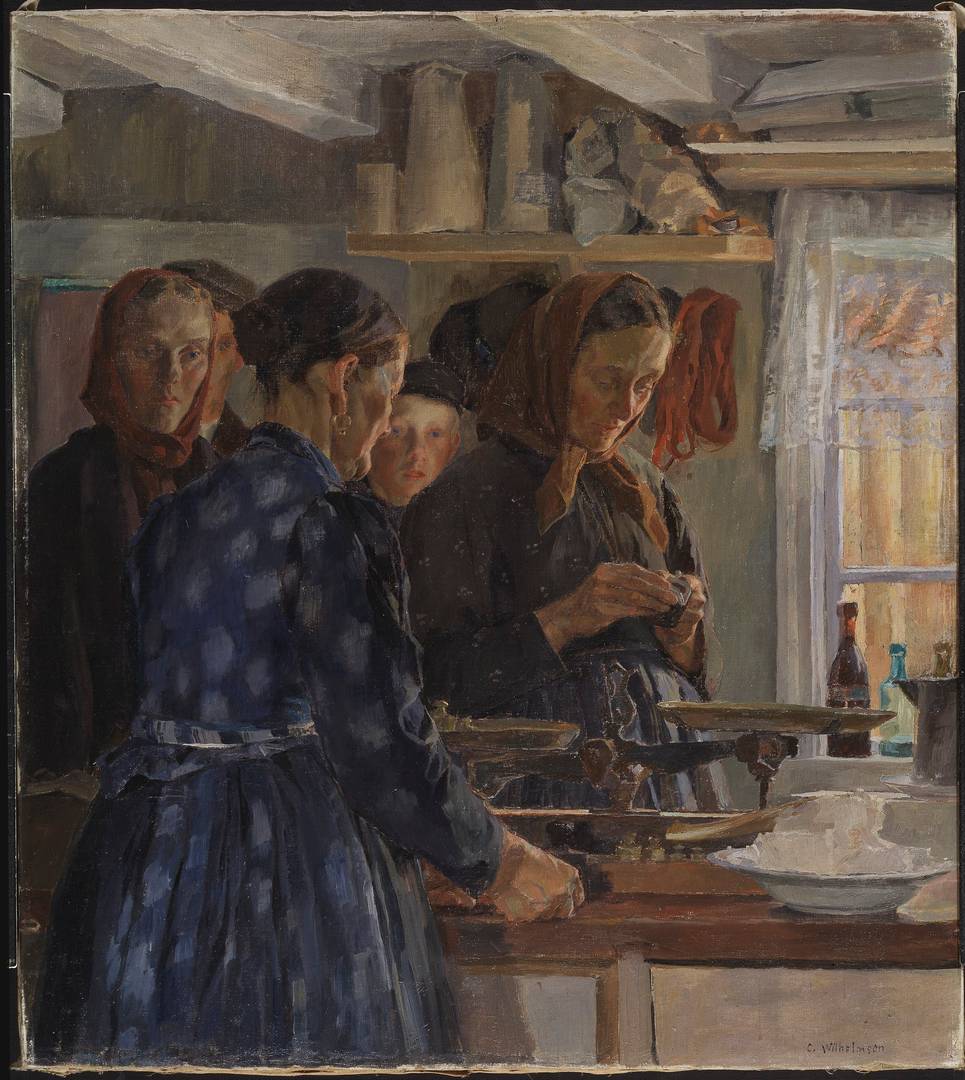 Карл Вильгельмсон. Деревенский магазин. 1896