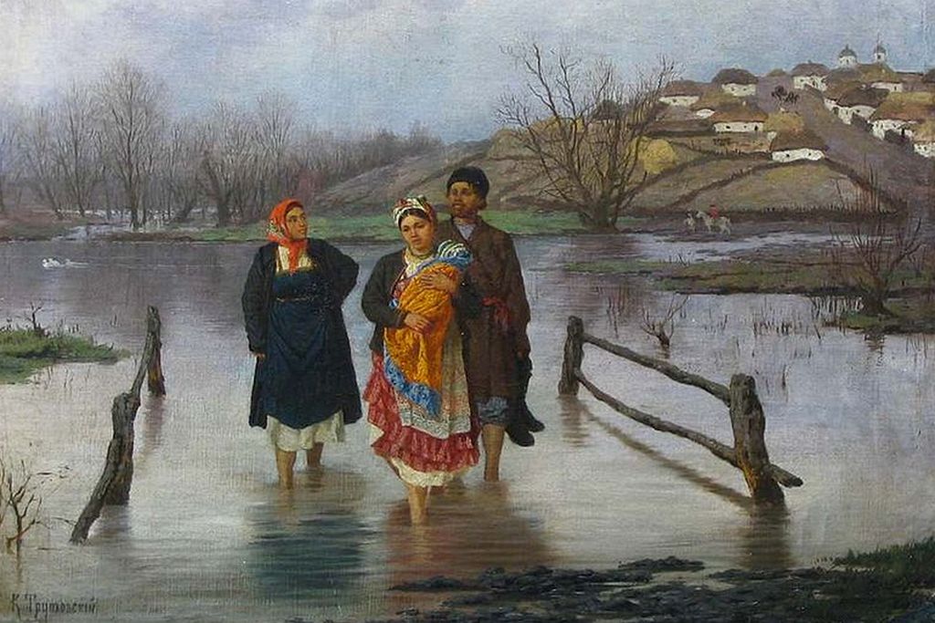 Константин Трутовский. В половодье. 1893