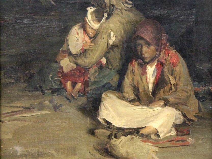 Абрам Архипов. В больнице (фрагмент). 1890-е