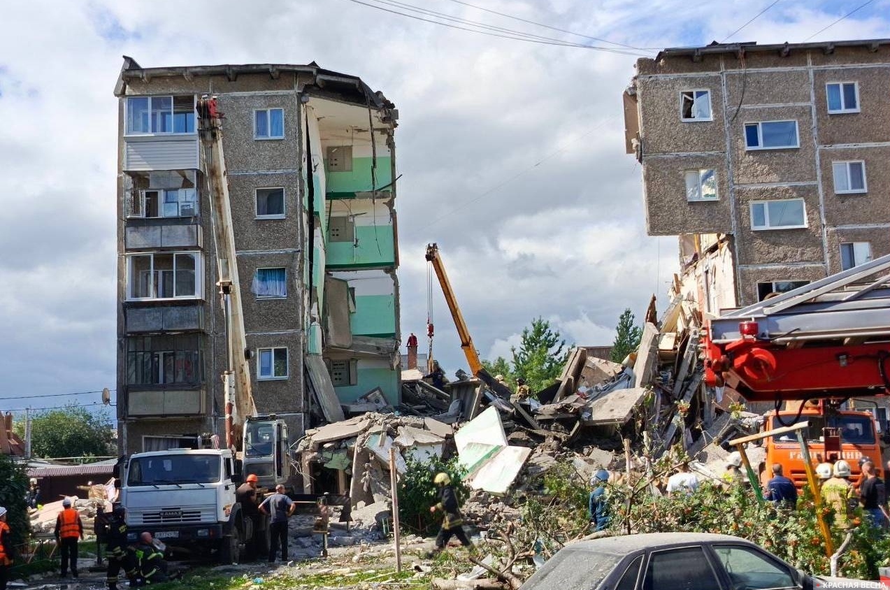 Разрушенный жилой дом в Нижнем Тагиле