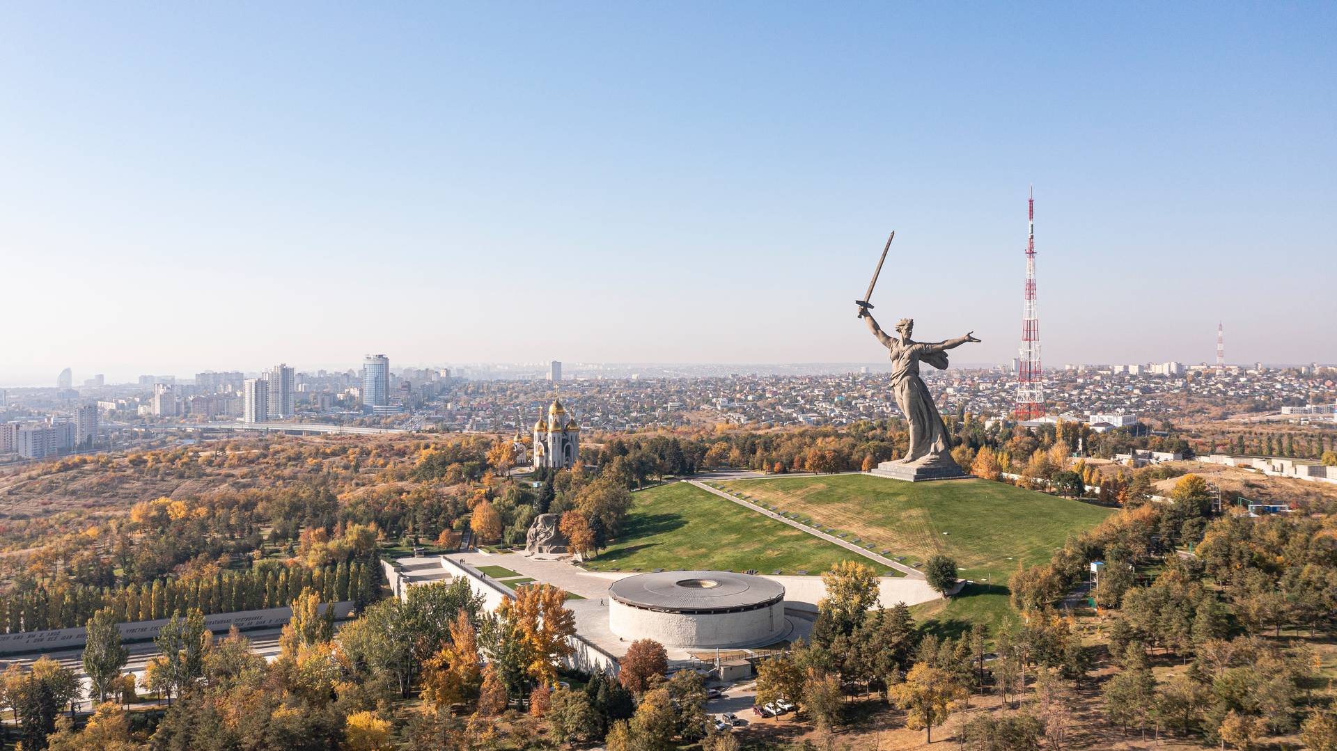 Монумент Родина Мать .Мамаев курган, Волгоград, Россия