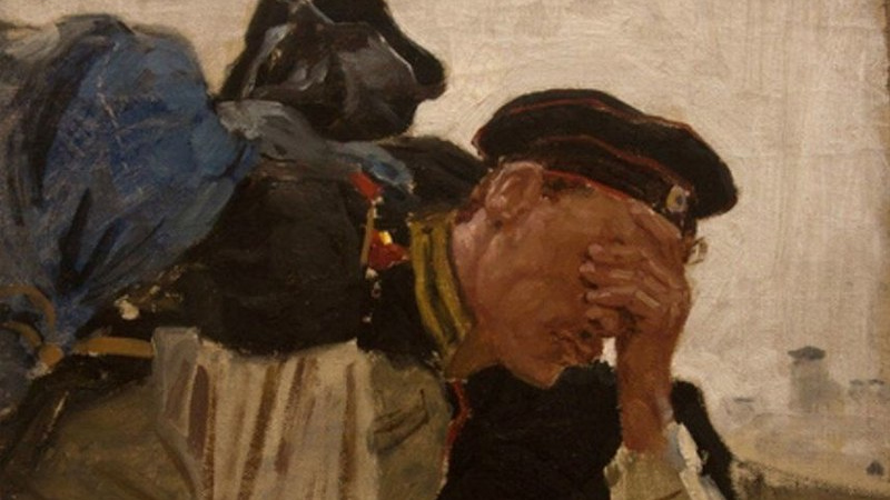 Константин Савицкий. Плачущий солдат. 1880-е