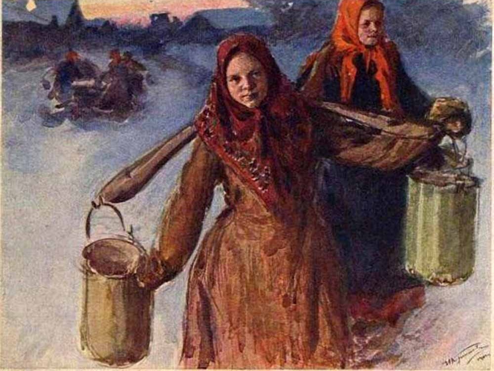 Иван Куликов. Шли девицы за водой (фрагмент)