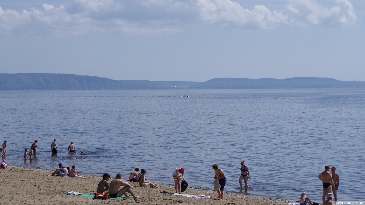 На Куйбышевском водохранилище