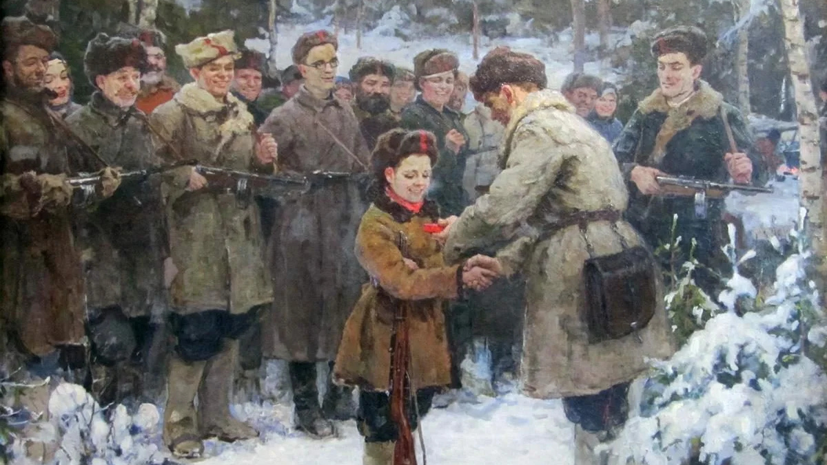 Петр Смукрович. За боевые заслуги (фрагмент). 1953 год