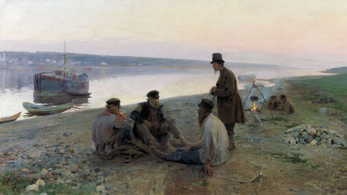 Алексей Корин. Бурлаки. 1897