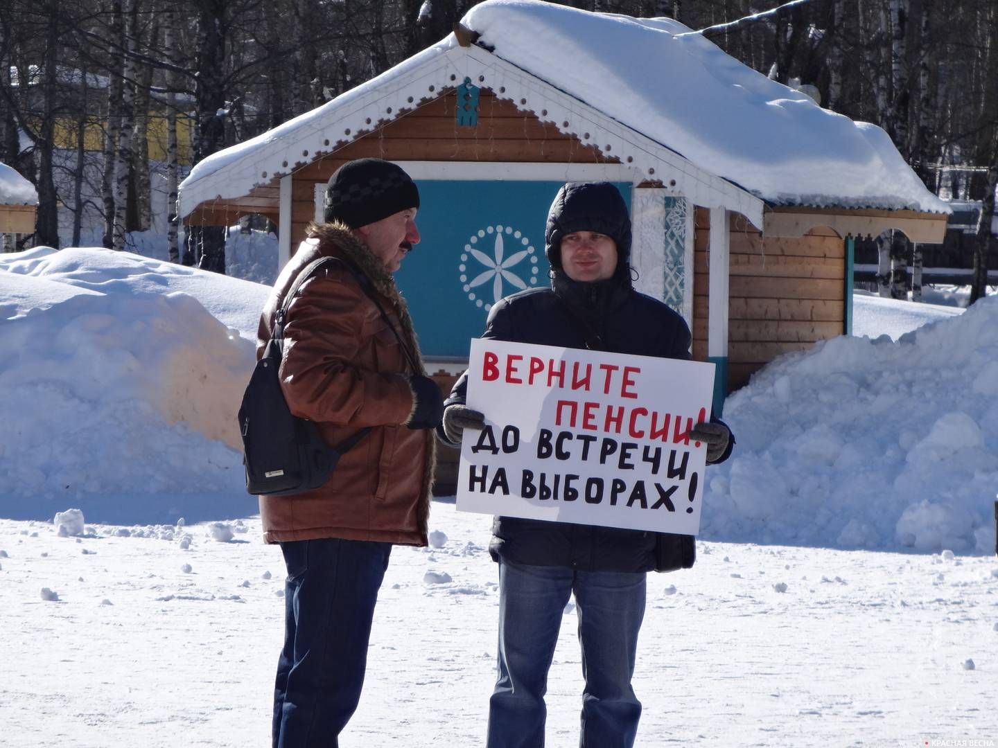 Пикет против пенсионной реформы. Сыктывкар. 03.03.2019 