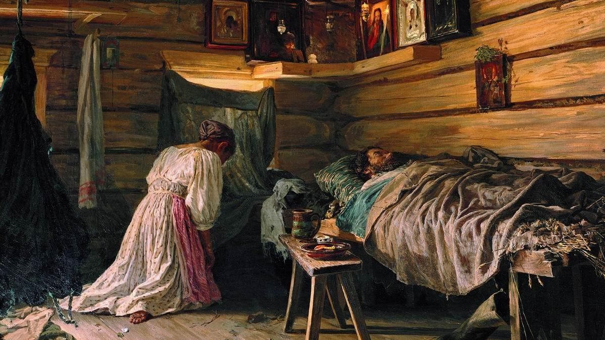 Василий Максимов. Больной муж. 1881