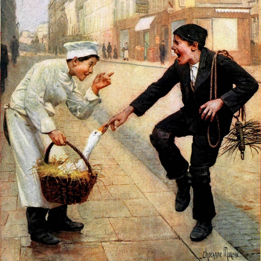 Поль Шарль Шокарн Моро. Неожиданный сюрприз. 1904