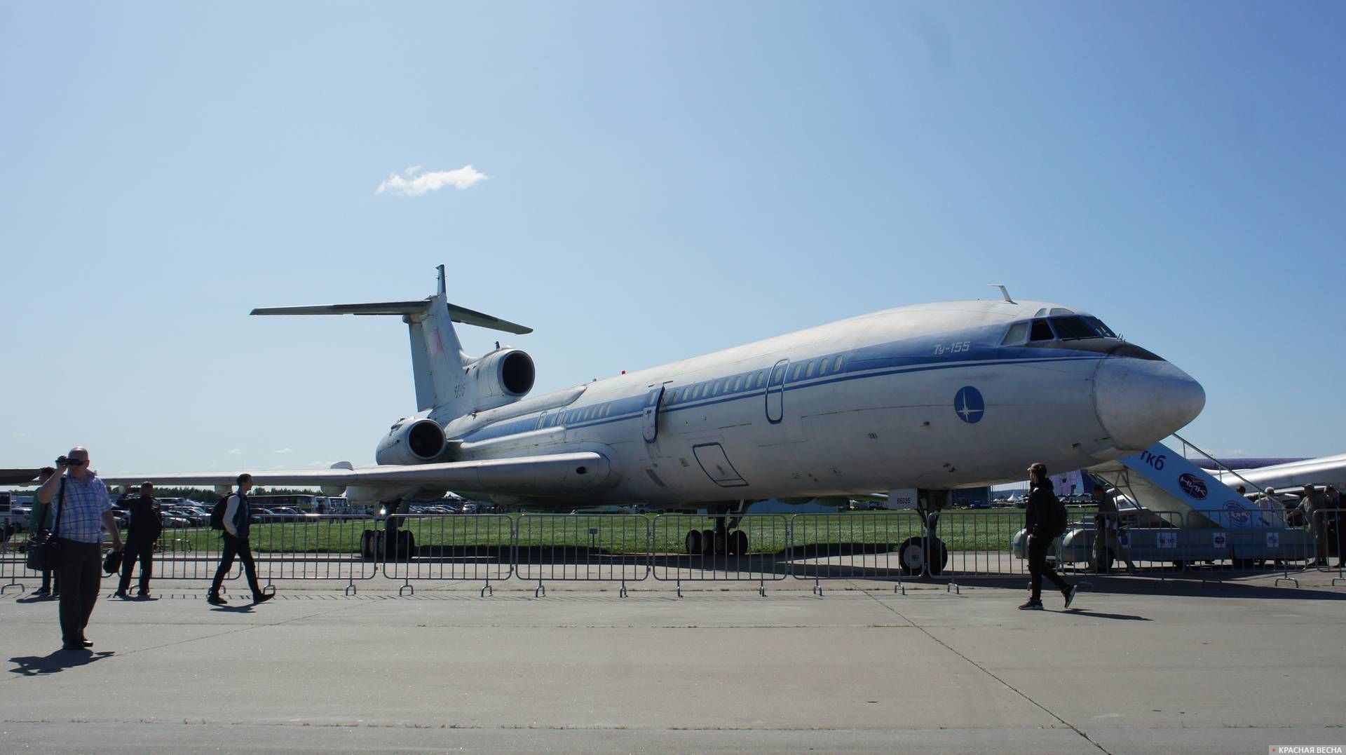 Ту-155 на статической стоянке МАКС-2019