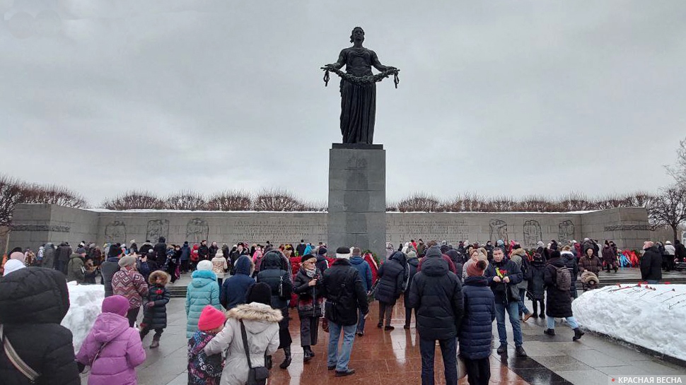 Пискарёвское мемориальное кладбище 27 января 2024 года