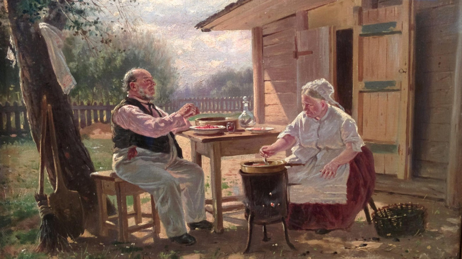 Владимир Маковский. Варят варенье. 1876 год