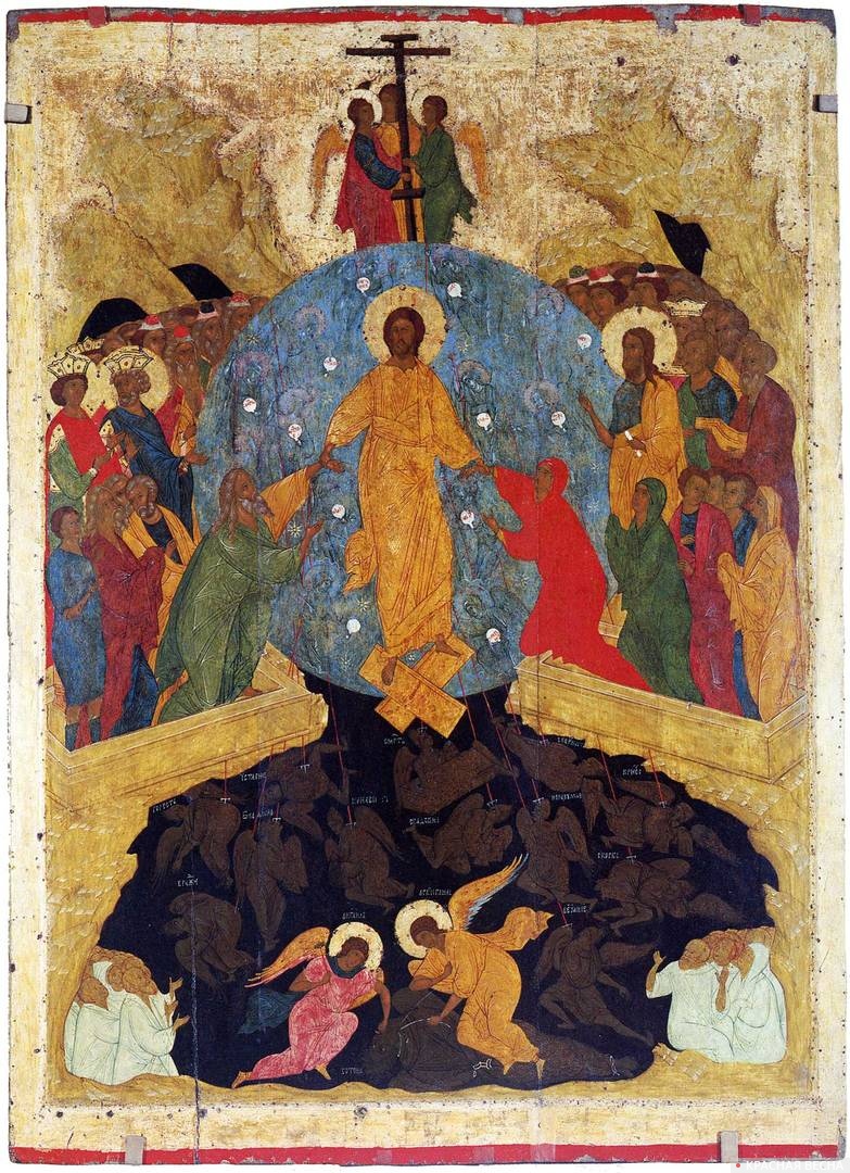 Дионисий. Сошествие Христа в ад. Из иконостаса Ферапонтова монастыря. 1502 