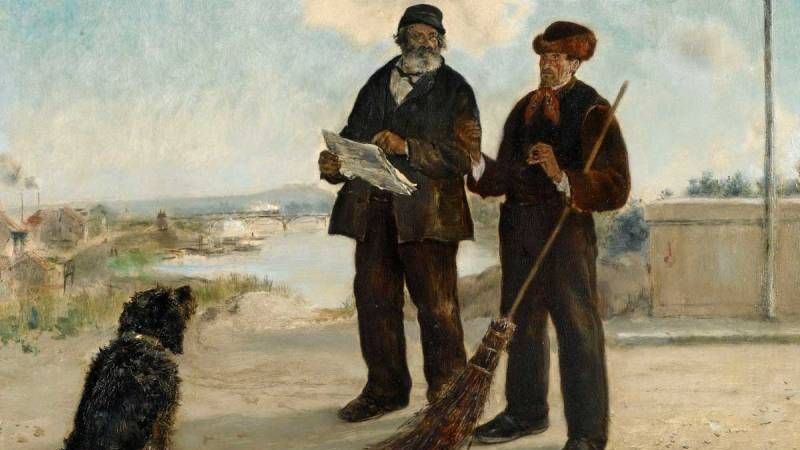 Рафаэлли Жан-Франсуа. Свежая газета (фрагмент) 1879