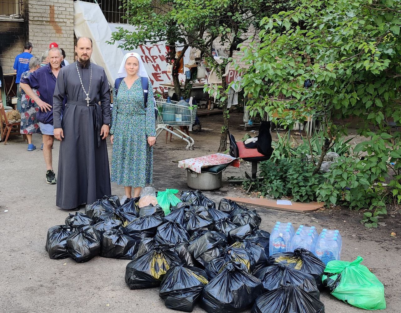 Гуманитарная миссия Русской Православной Церкви в Северодонецке. Июль 2022 года