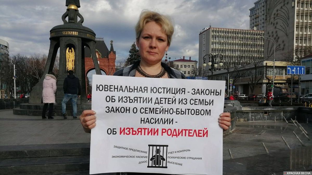 Пикет против закона о семейно-бытовом насилии