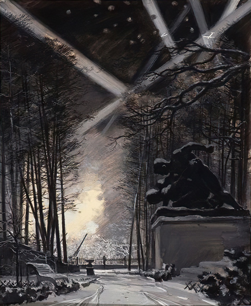 Георгий Нисский. Зенитная батарея. 1944