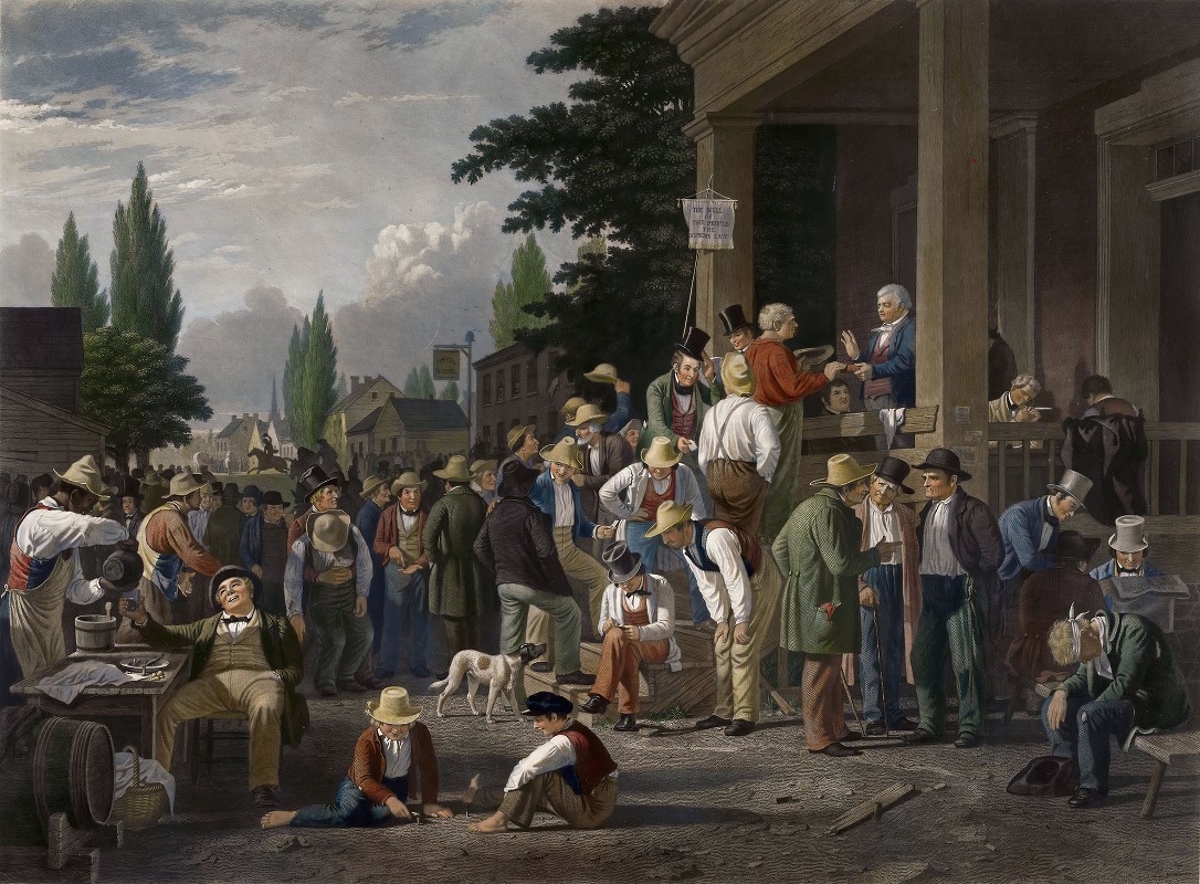 Джон Сартейн. Уездные выборы. 1854