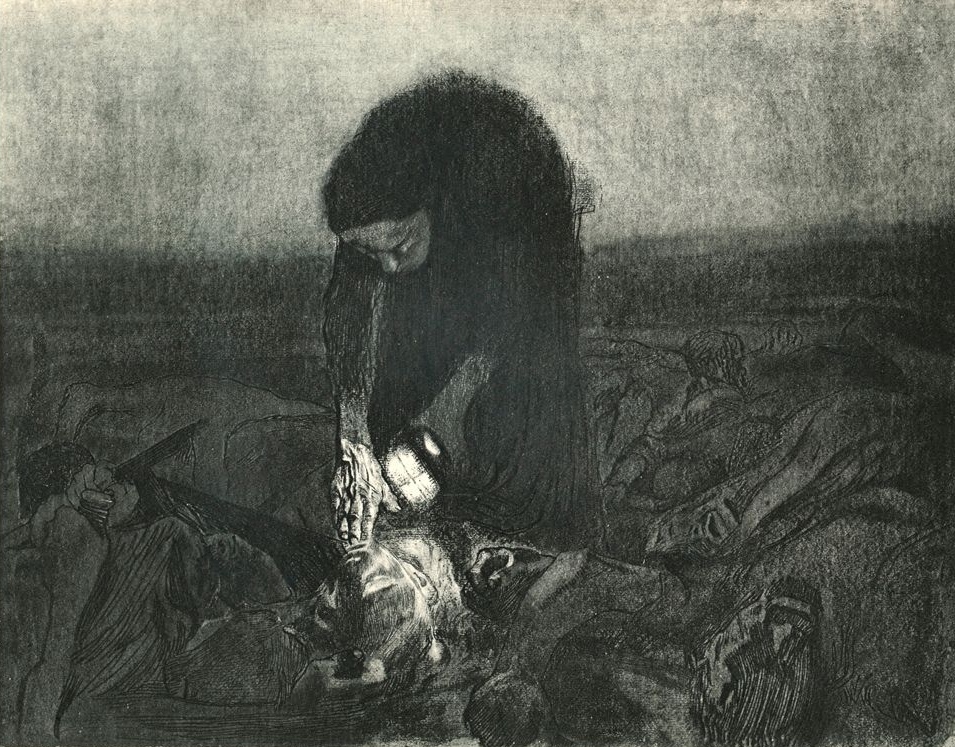 Кете Кольвиц. Поле брани. 1907