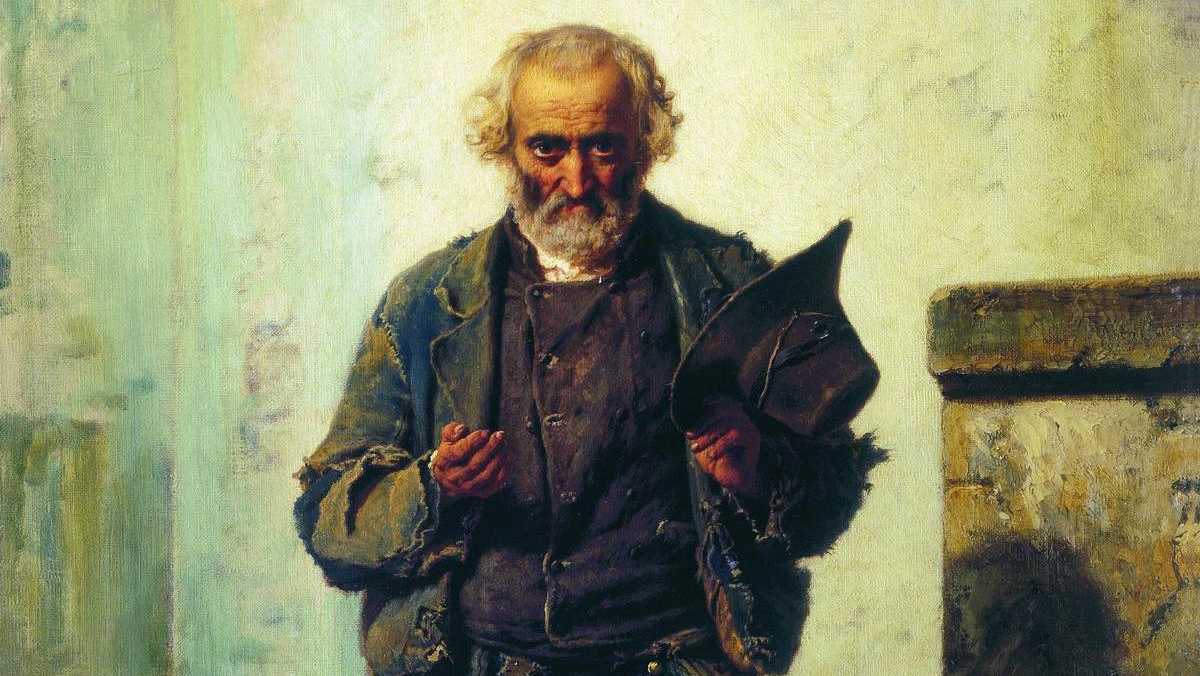 Федор Бронников. Старик-нищий. 1869