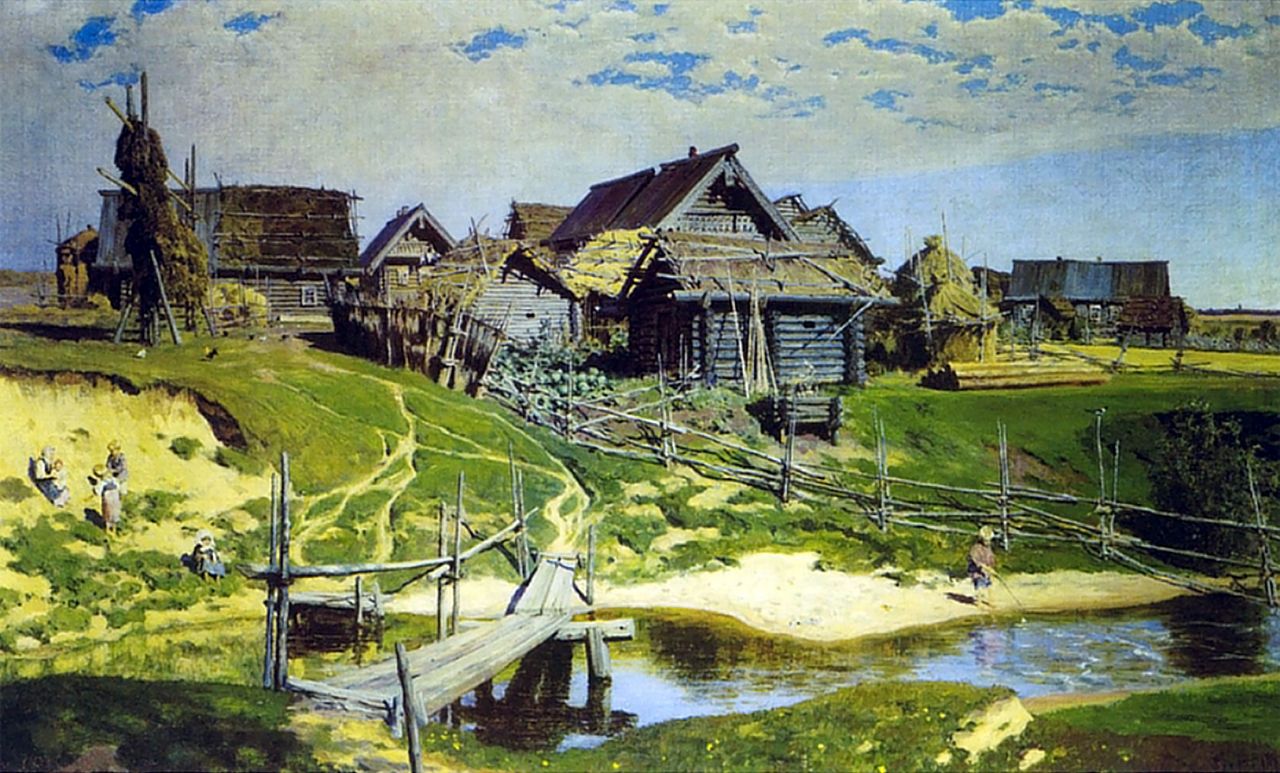 Василий Поленов. Русская деревня. 1889