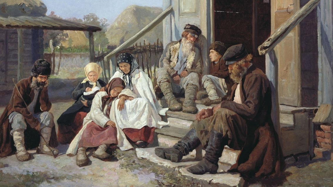 Николай Загорский. У земской больницы. 1880-е гг