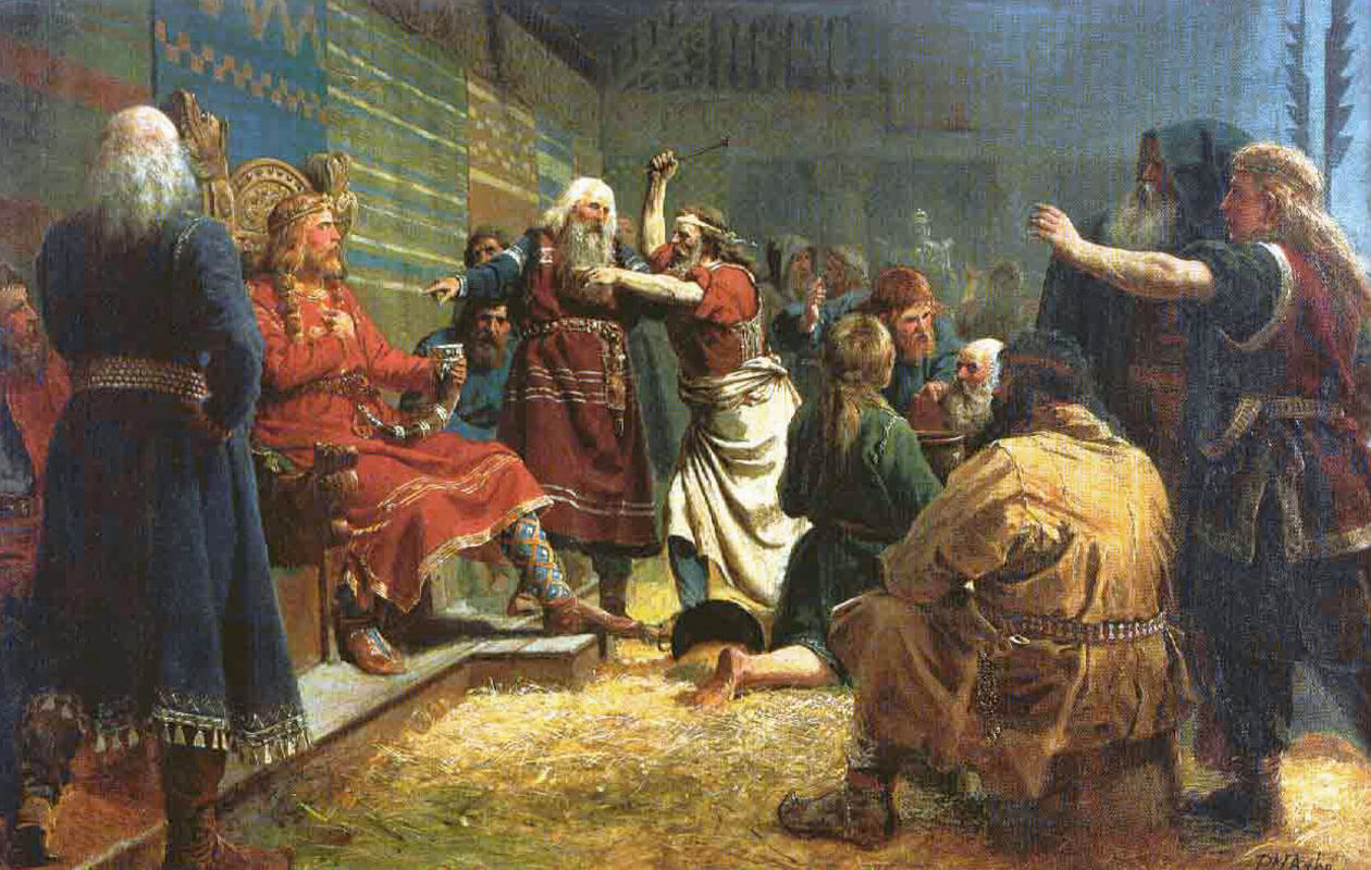 Петер Николай Арбо. Хокон Добрый. 1860