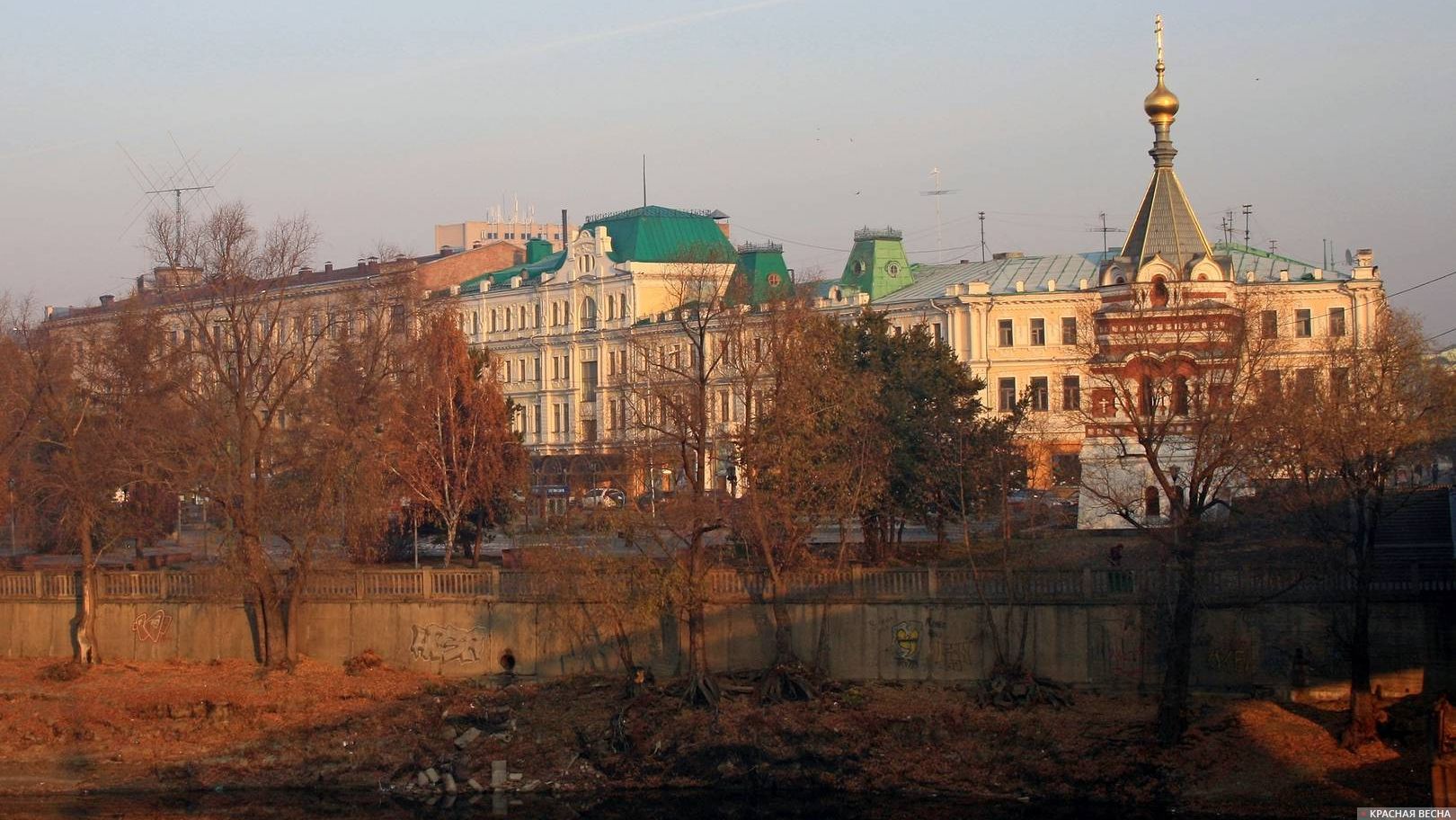 Вид на Воскресенский сквер. Омск