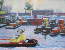 А. В. Какало. Порт на Десне. 1979