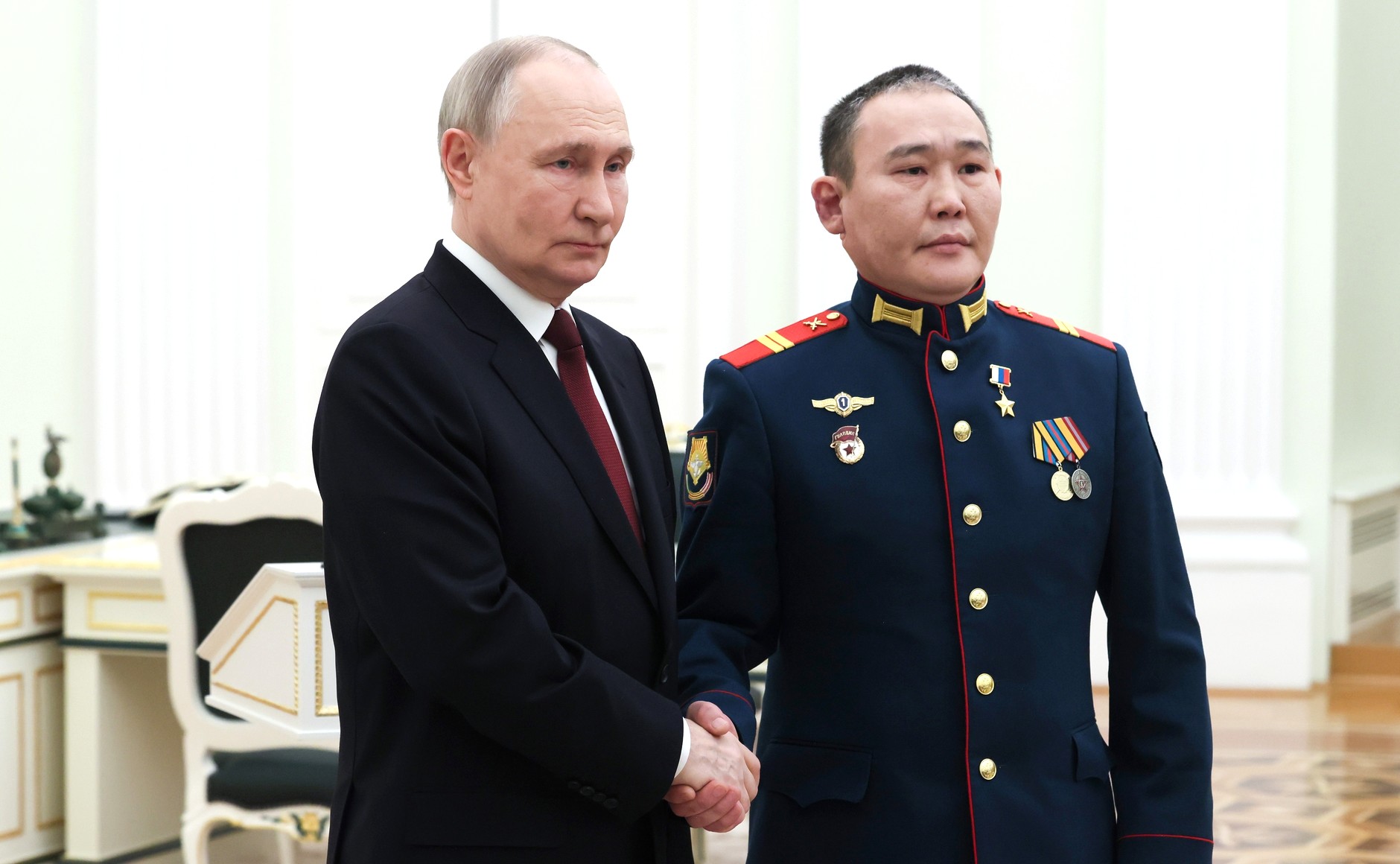 Награждение Андрея Григорьева