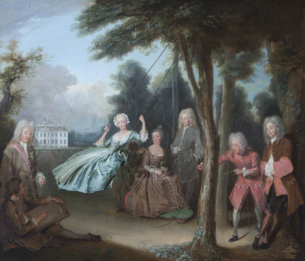 Филипп Мерсье. «Разговор в Белтоне». 1725