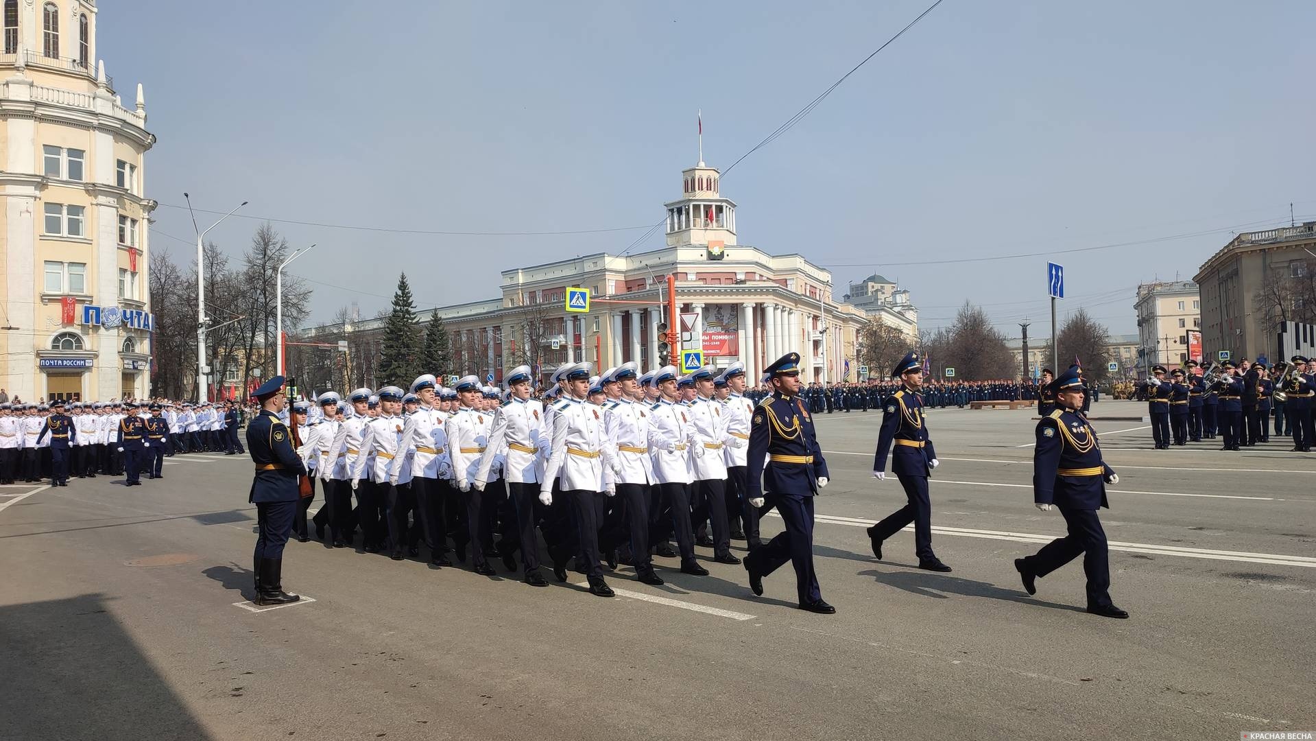 Парадные расчеты Кемеровского президентского кадетского училища. Кемерово 9 мая 2023 года