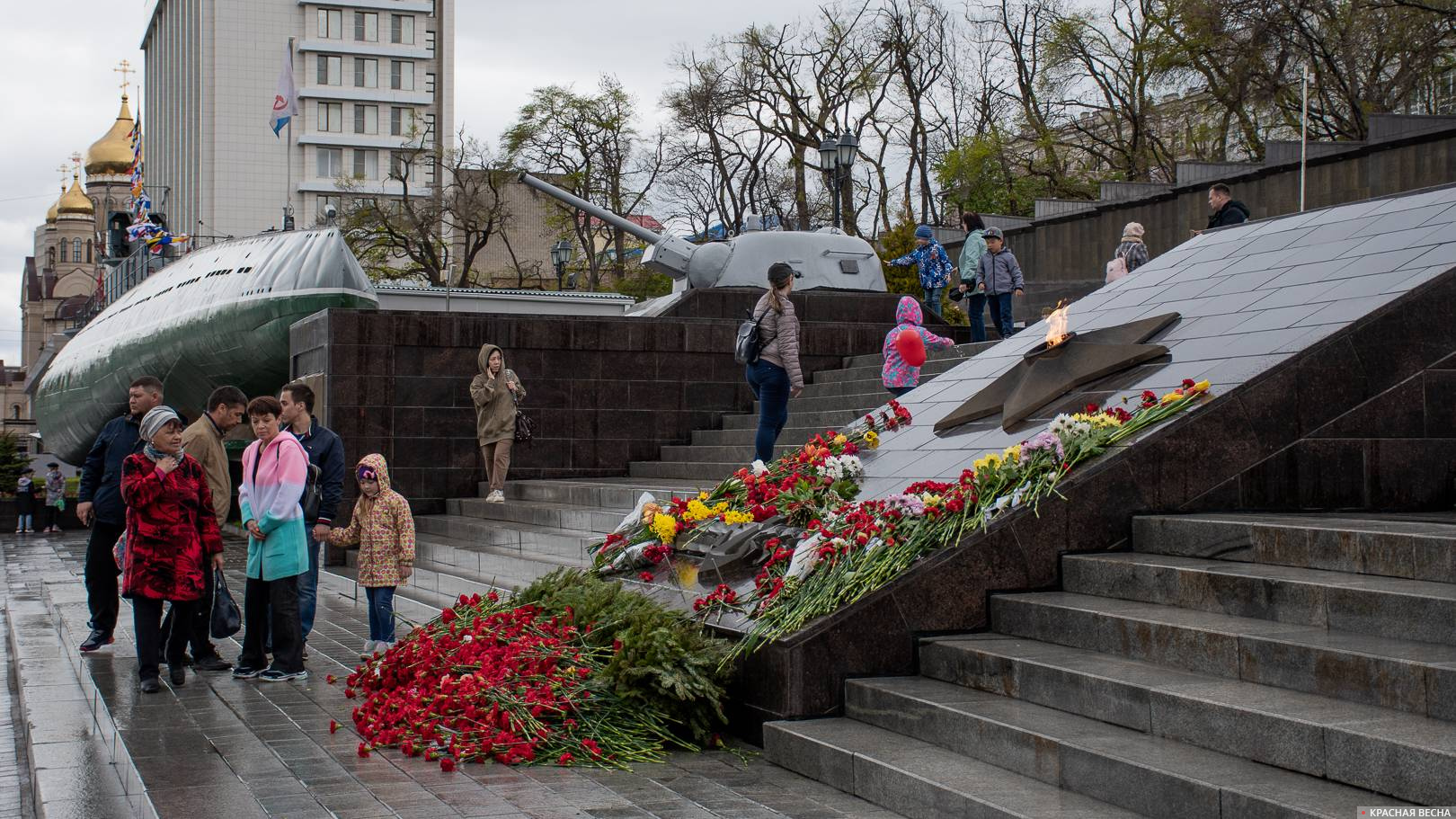 Вечный огонь, Владивосток, 9 мая 2021 г.