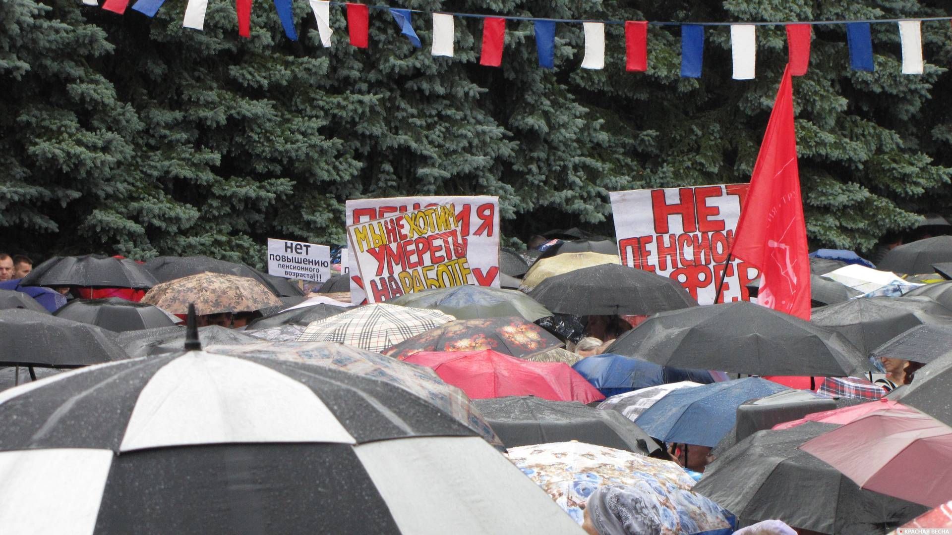 Митинг против пенсионной реформы. Брянск, 1 июля 2018 