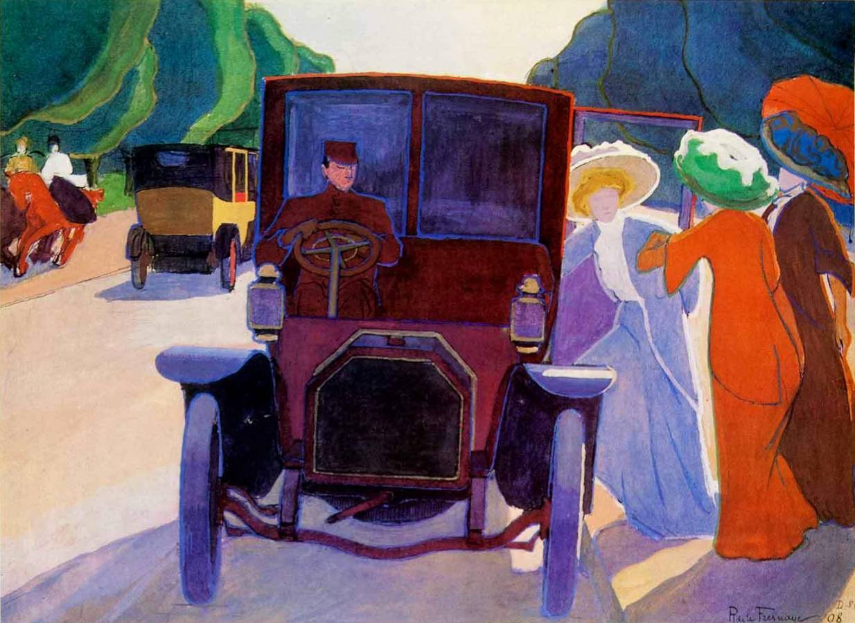 Роже де ла Френе. Аллея акаций в Булонском лесу. 1905