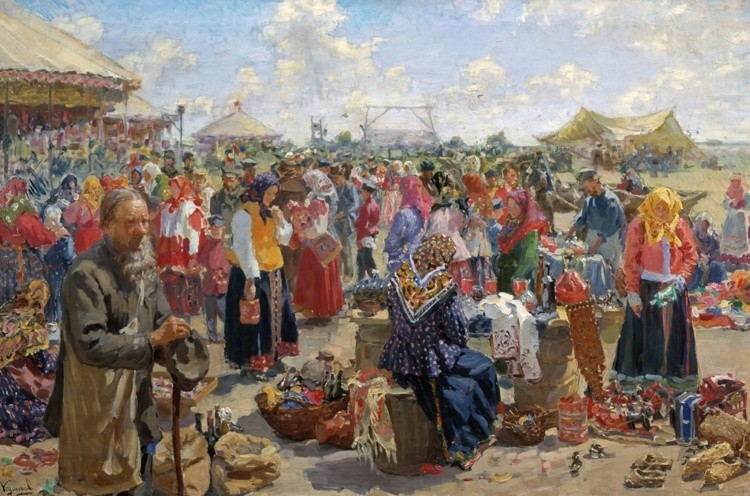 Иван Куликов. Ярмарка. 1910