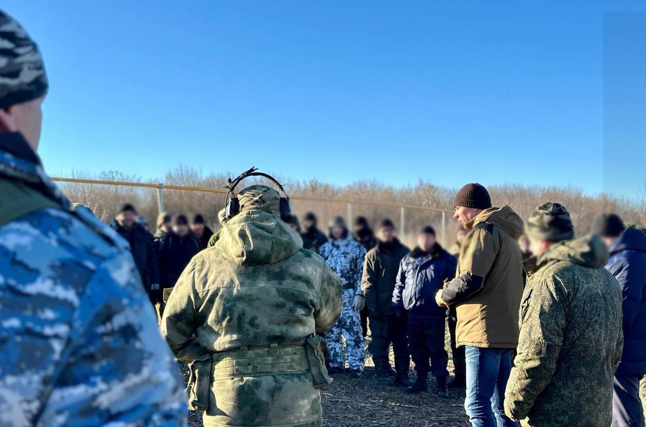 Тренировка бойцов в Белгородской области