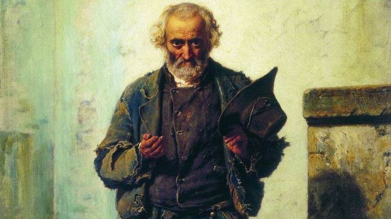 Федор Бронников. Старик-нищий. 1869