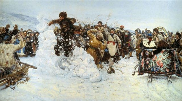 Василий Суриков. Взятие снежного городка. 1891