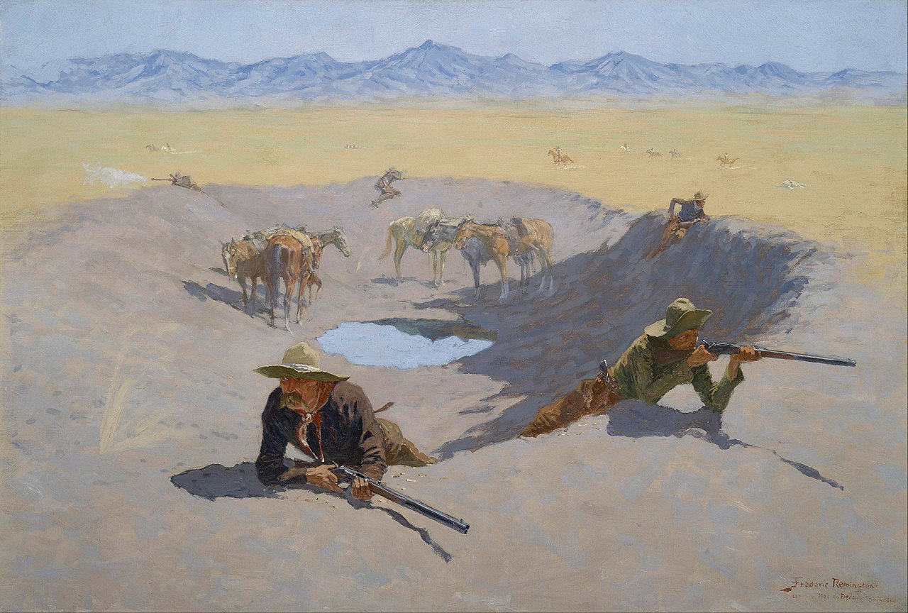 Фредерик Ремингтон. Fight for the Waterhole